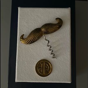 Jonathan Adler Brass Mustache Corkscrew